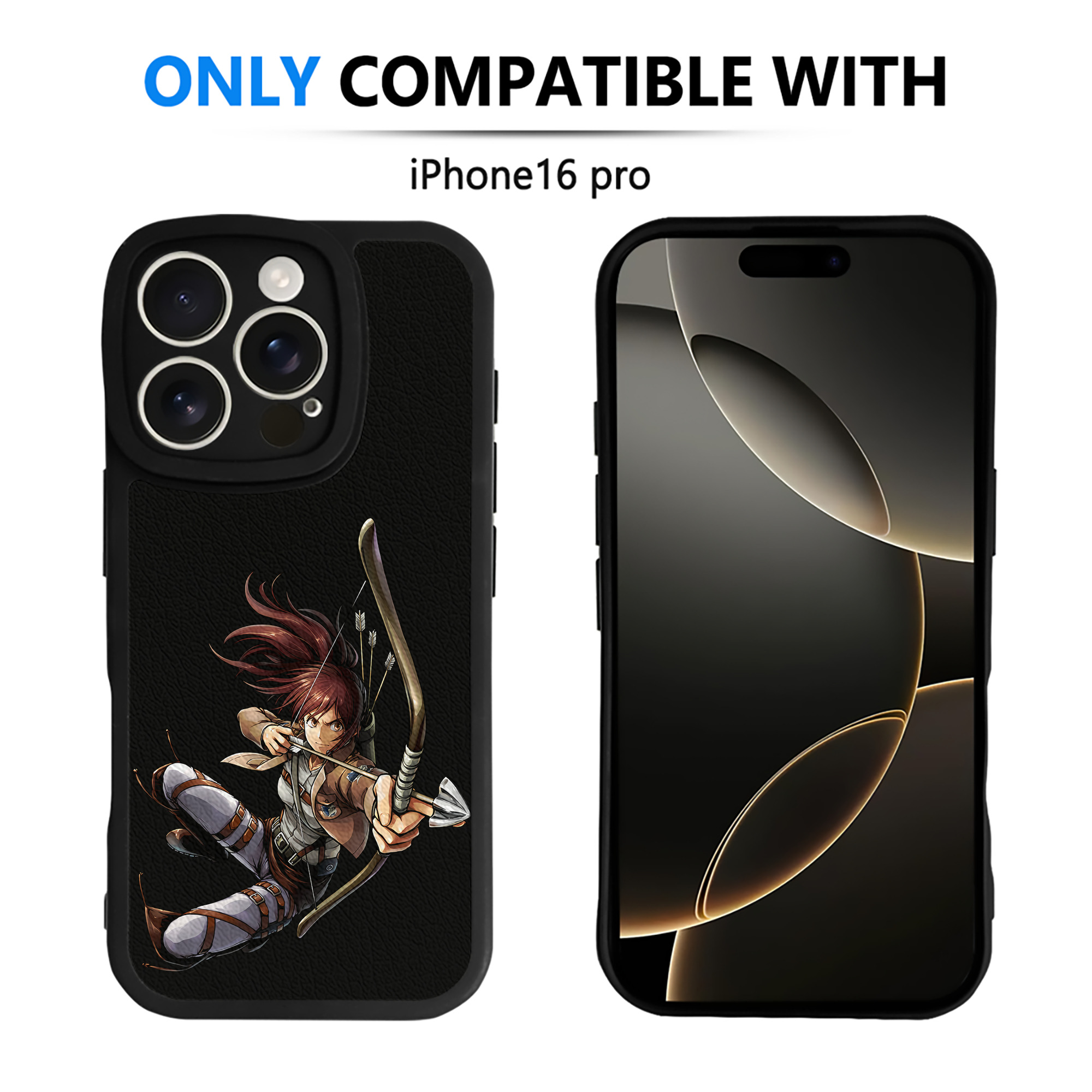 （画像用） 進撃の巨人 サシャ·ブラウス Attack on Titan Sasha Blaus 【iPhone 16シリーズ対応】シリコンスマホケース（レザー調） 材質：シリコン